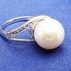 Silver Ring 'Catherine' White