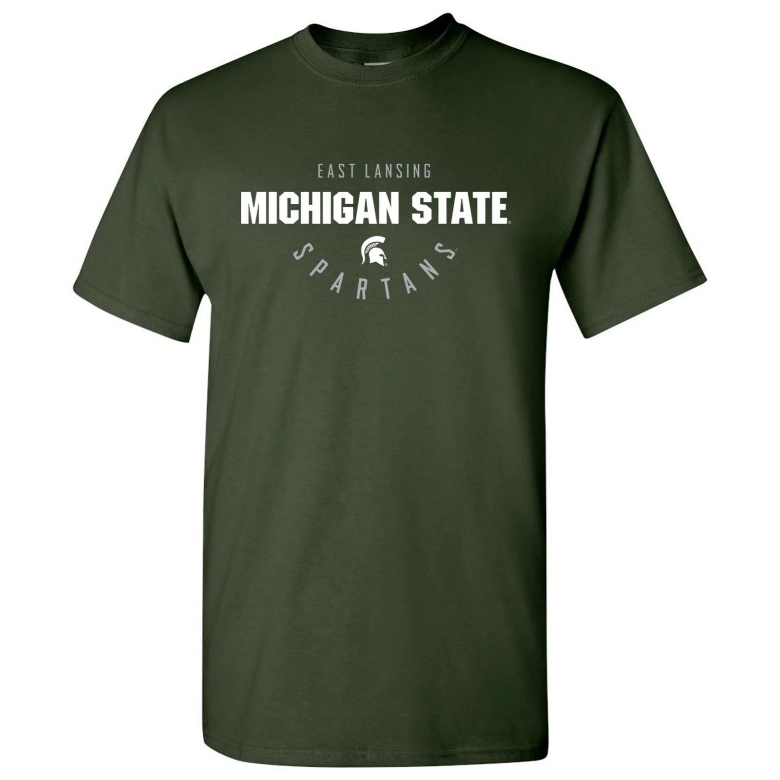 Michigan State Inverted Arch College University Pride Team T-Shirt 4XL