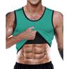 Men Sauna Suit Sweat Vest Waist Trainer Body Shaper Compression Shirt Workout Tank Tops Tummy Control Slimming Shapewear Fitness Undershirts