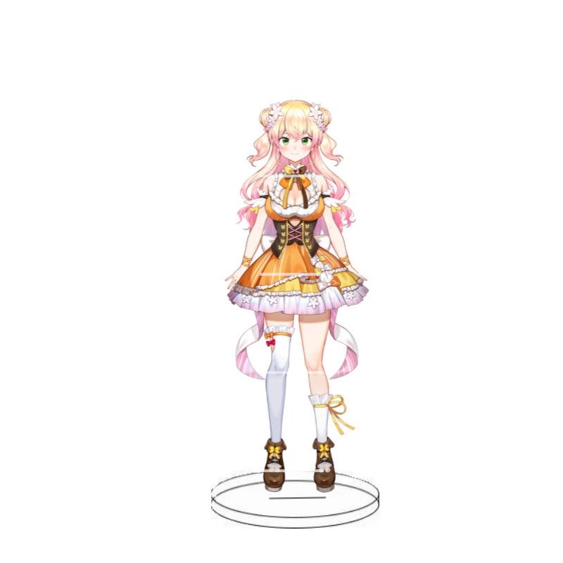 Animation Hololive anchorwoman acrylic insert card white blowing snow summer color festival animation peripheral decoration
