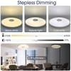 MARPOU Smart Bluetooth LED Round Ceiling Light RGBCW Tuya APP Dimmable with Music Speaker Home Bedroom Living Room Ambient Light