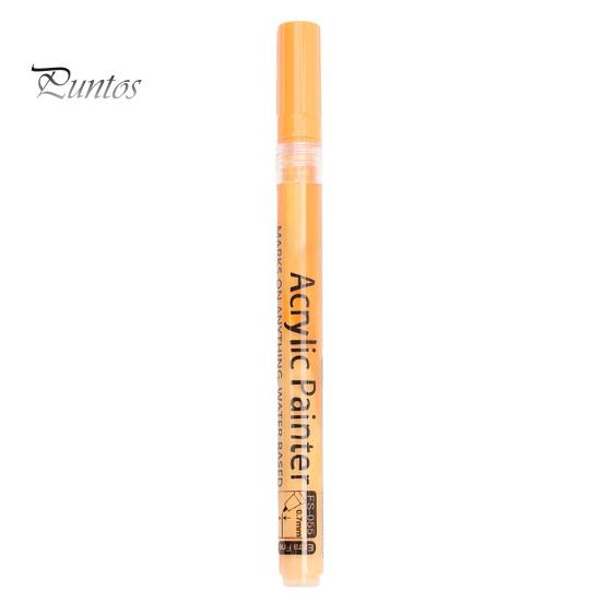 

Акриловый маркер с прозрачной печатью, цветная ручка, маркер с мягким наконечником на масляной основе, удобная ручка, ручка для рисования граффити оранжевый