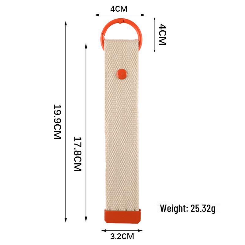 Personalized Pure Cotton Canvas Belt Keychain with Contrast Colors – Handmade INS Style