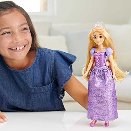 Mattel Disney Princess Rapunzel Dress-up Doll Long Hair Toy HLW03 for ages 3 and up