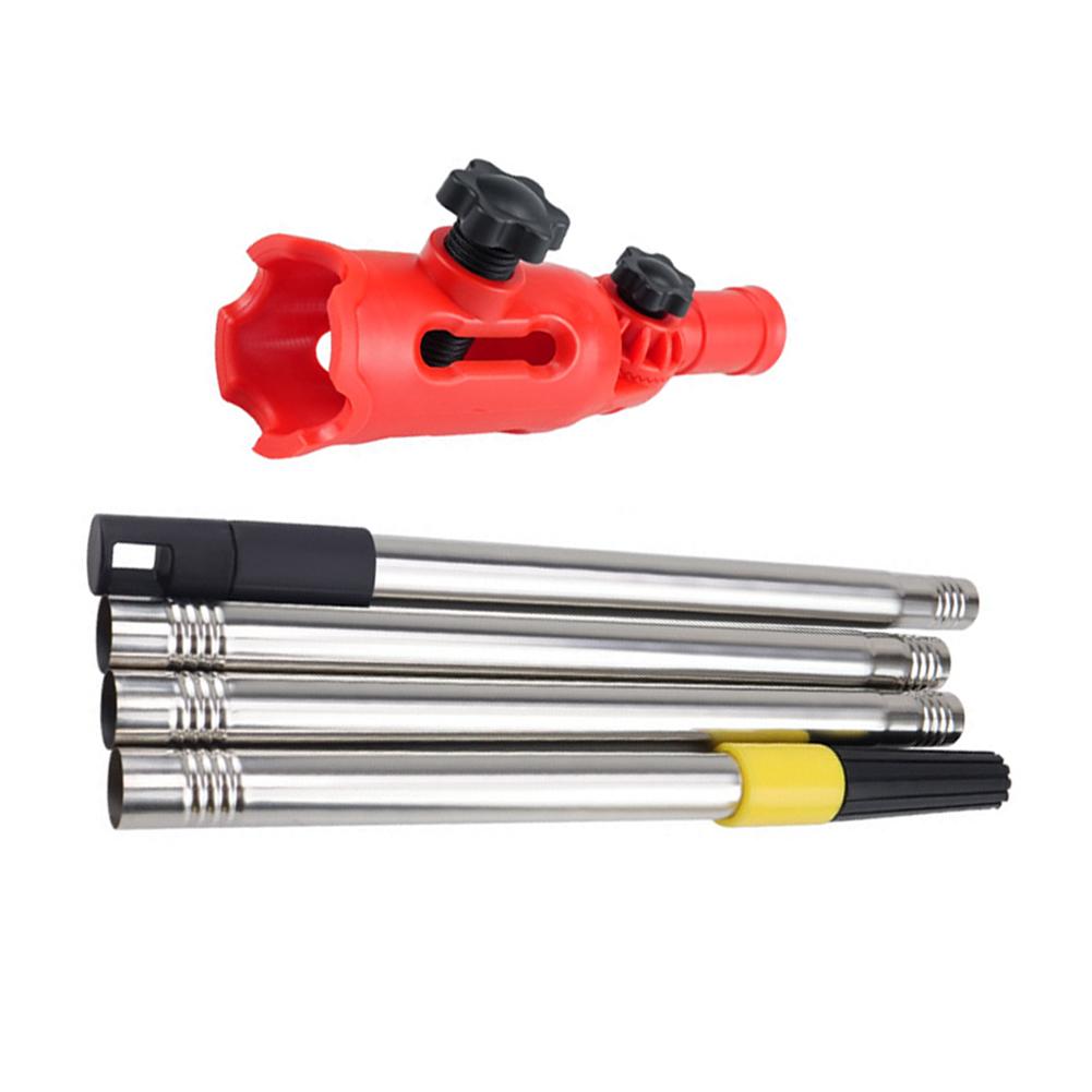 Paint Brush Extension Rod with Adjustable Length Multi Angle Bracket Compatible with Various Brushes and Rollers