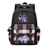 3 Piece School Backpack Set for Students Large Capacity Oxford Cloth Schoolbag with Shoulder Strap and Pencil Case