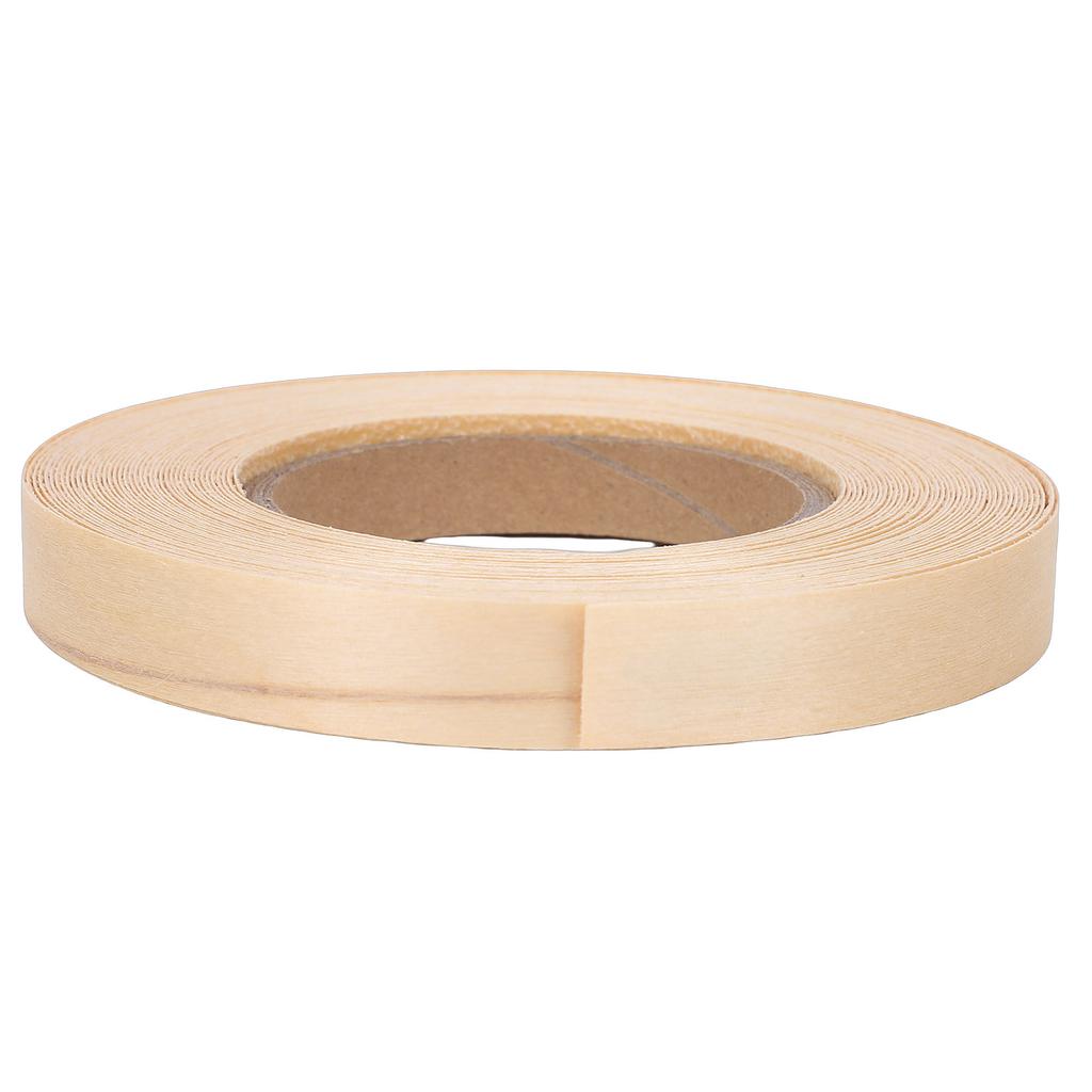 1 Rotolo Bordatura Bordi Legno di Betulla Nastro Decorativo Impiallacciato con Adesivo Hot Melt per Restauro Mobili Armadi 1,9 cm Larghezza 15 M Lunghezza