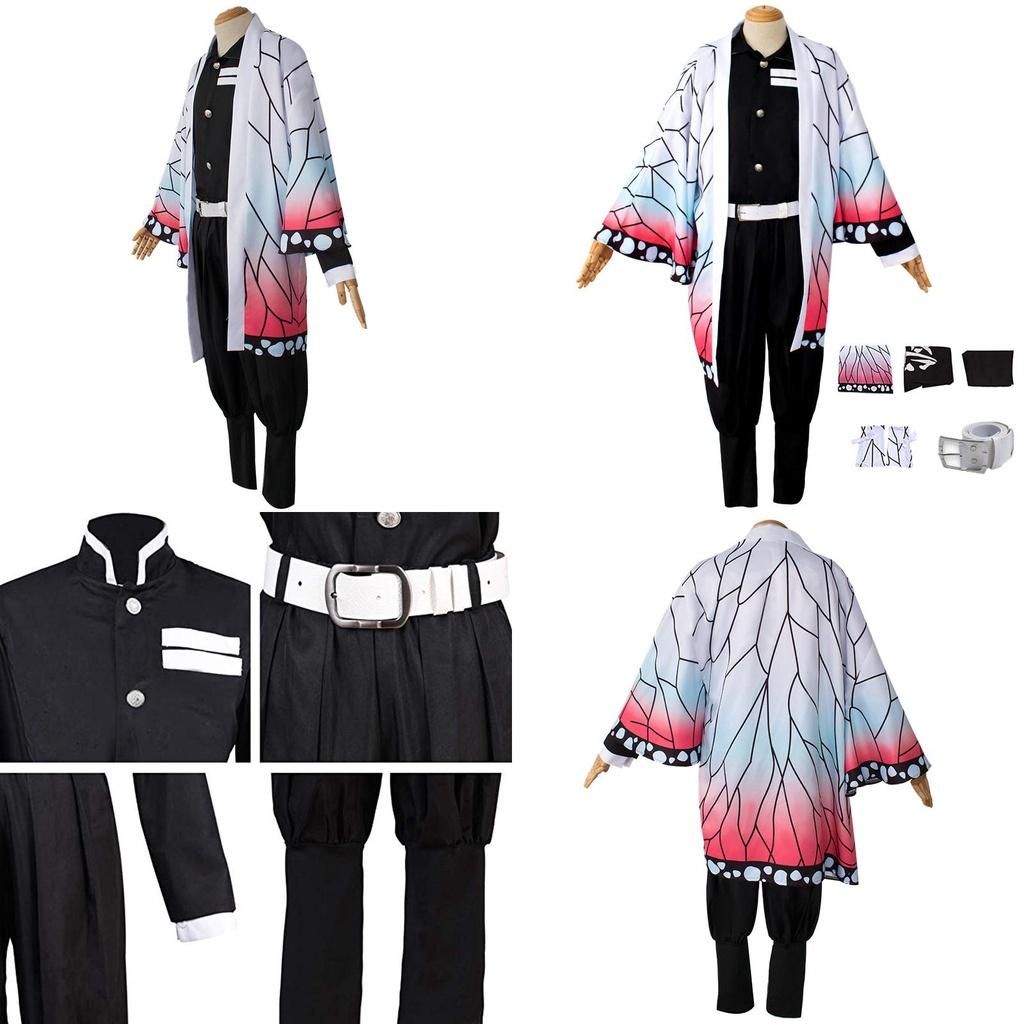 Demon Slayer Kimetsu No Yaiba Kochou Shinobu Costume de Cosplay Robes Pour les Passionnés