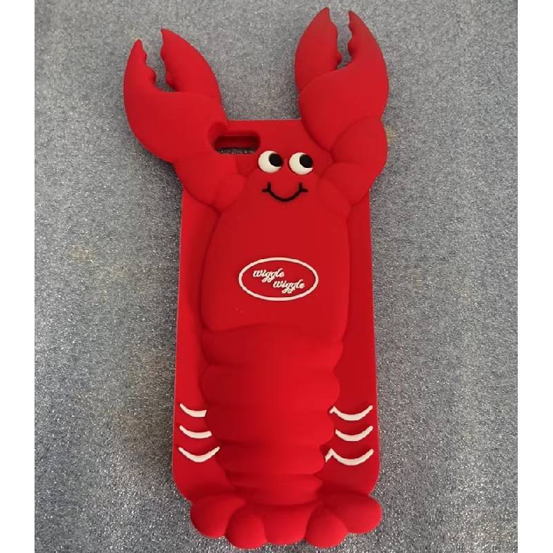 

For Macaron Style Apple Soft Phone Cover With 3d Crab Design And Wave Pattern For Iphone Crab6