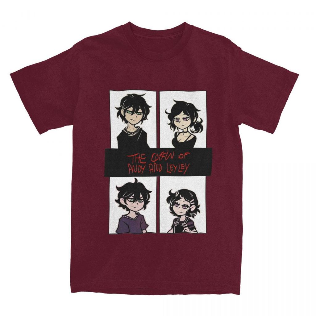 The Coffin Of Andy And Leyley Frown T-shirts för Män Kvinnor Spel Fantastiska 100% Bomull T-shirts Rund Hals Kort Ärm Grafiska Kläder