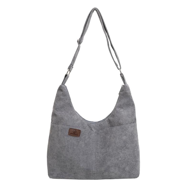 

Сумка через плечо женская вельветовая сумка через плечо сумка для матери серый