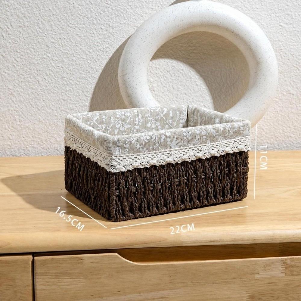 Toy Storage Storage Baskets Imitation Rattan Storage Box New Hand-woven Baskets Home Decor