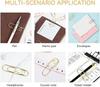 10-100PCS Heart Shaped Notebook Clips Creative Bookmark Page Holders Metal Pen Clips for Journal Planner Office Supplies
