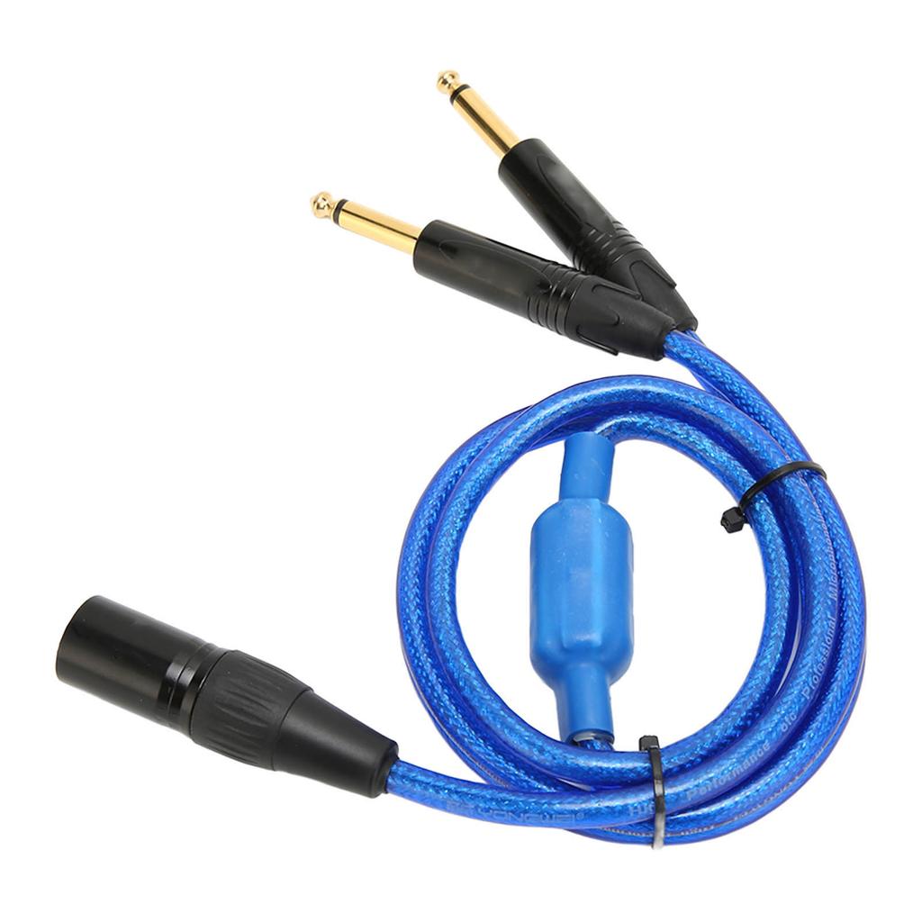 XLR to Dual 6.35mm Cable Professional XLR Male to Dual 1/4 Inch Y Splitter Adapter for Mixers Amplif