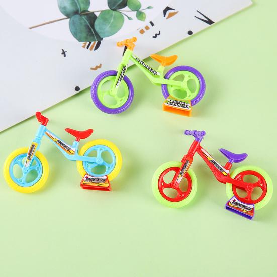 12Pcs DIY Mini Bicycle Assembly Toy Plastic Bicycle Model Educational Simulation