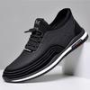 Douyin Frühling neue Freizeitschuhe Herren Lederschuhe leicht, bequem und einfach weiche Sohle Lederoberfläche vielseitige schwarze Herrenschuhe