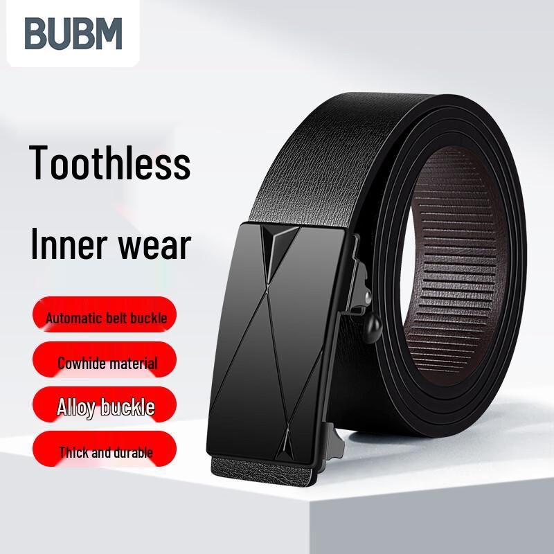 

Men s Automatic Buckle Leather Belt 120cm