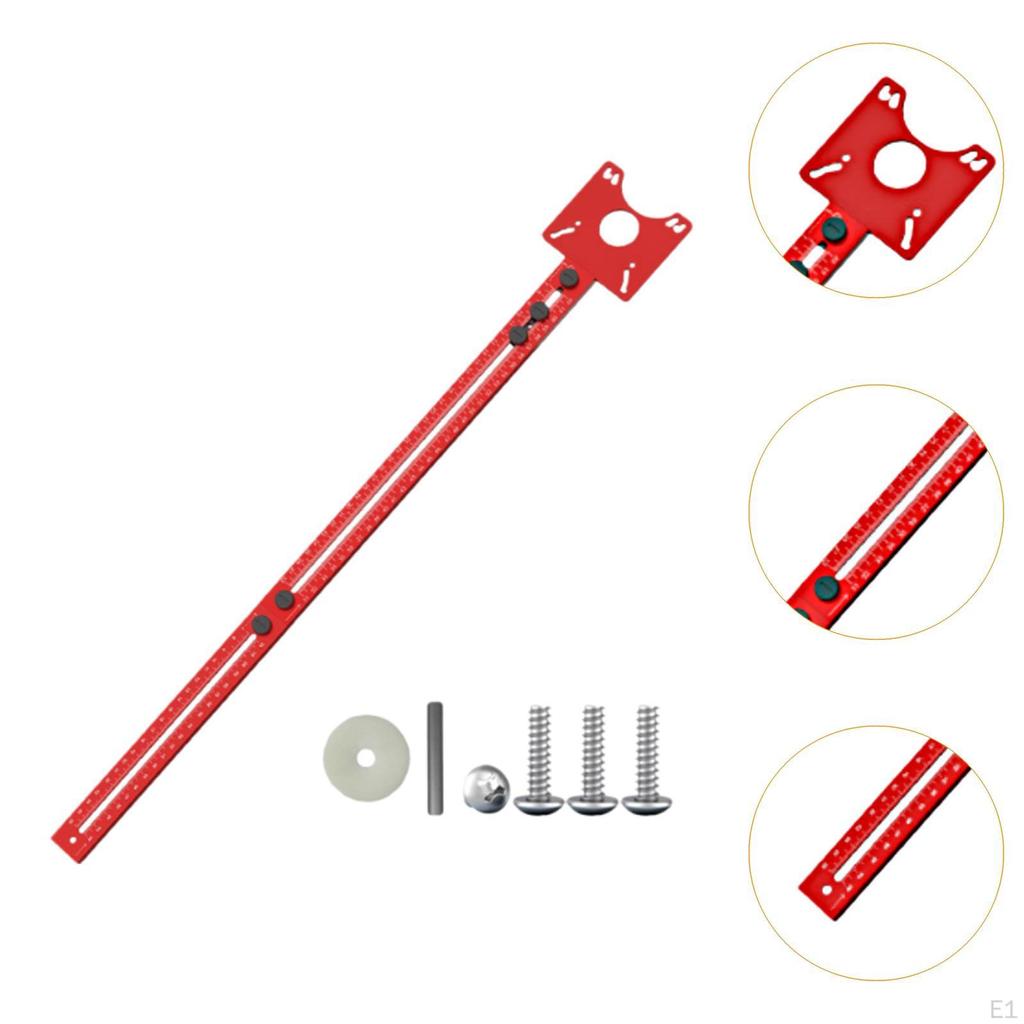 67.6cm Length Aluminum Alloy Trimmer Machine Router Circle Cutting Jig Set for Flip Board