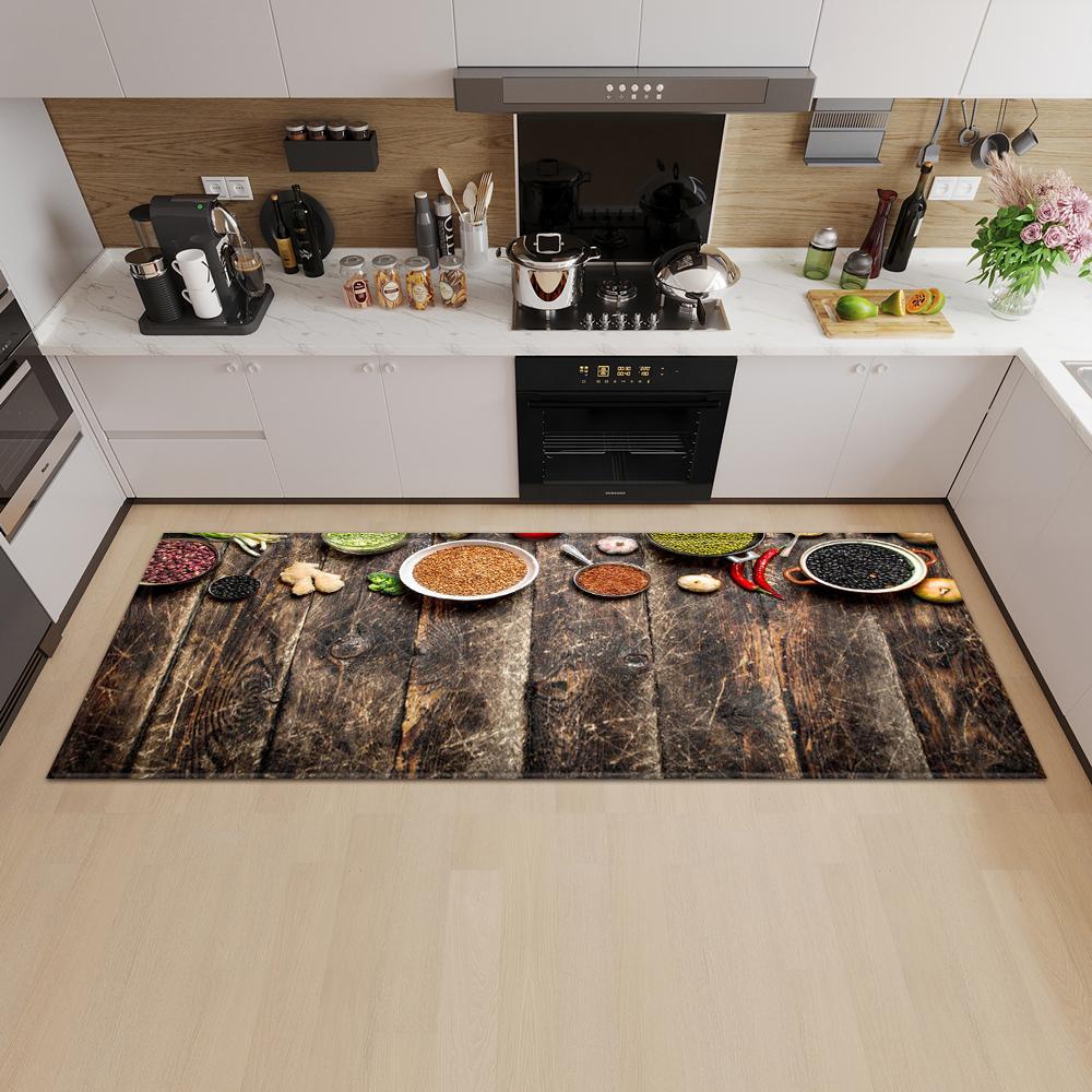 Kitchen Mat Entrance Door Mat Living Room Bedroom Long Carpet Corridor Non-slip Floor Children's Carpet