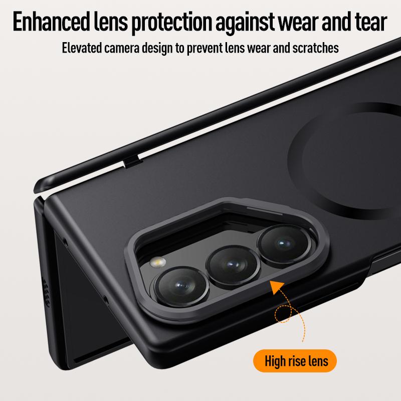 Hard PC Hinge Protection Phone Cover for Samsung Galaxy Z Fold 6 Case with Screen Protector Bracket