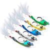 Rooster-Bait Spinner Fishing Lures Metal Fishing Spoon Lures Casting-Spinner Bait with Feathered for Trout Bass Fishing