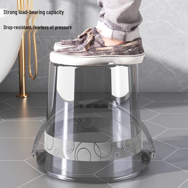 ZISIZ Transparent Portable Plastic Household Bucket