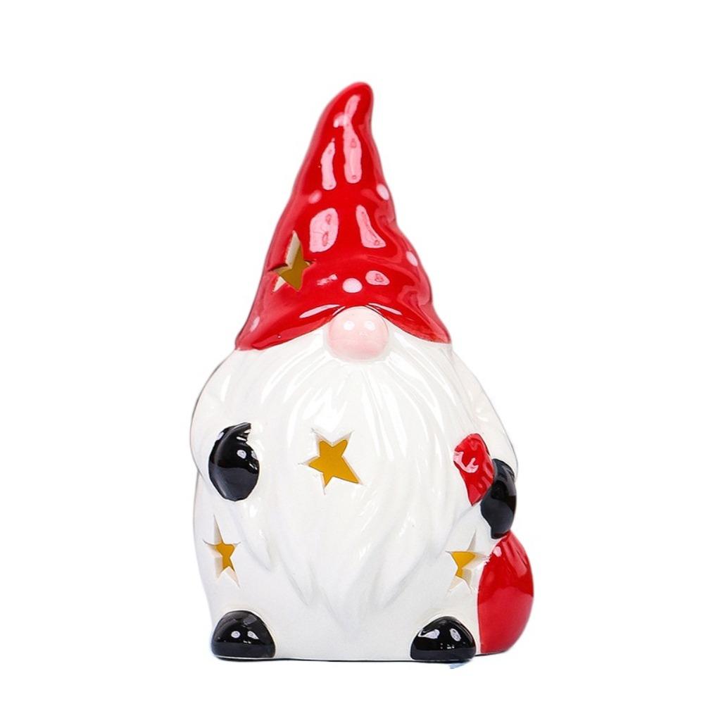 

Cute Christmas Night Light Creative Christmas Snowman Statue Projector Lamp Birthday Style 4