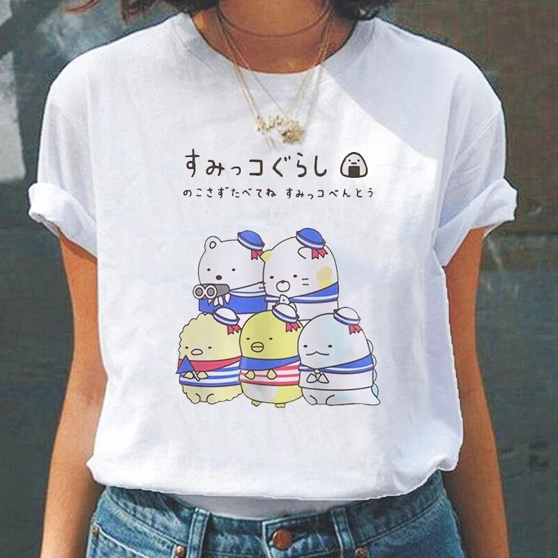 Cartoon Cute Japanesestyle Fashion Women TShirts Harajuku Kawaii Clothes Short Sleeve Summer Tees Casual FeUnisex Tops ONeck