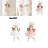 Adorable 7.5in Christmas Angel Plush Doll Pendant For Xmas Tree Decor