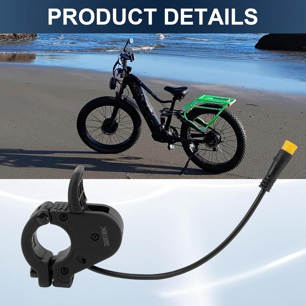 Waterproof Thumb Throttle Accelerator Fit for G3Pro/G4Max Electric Scooter - 22mm Handlebar 3-Pin Plug Compatible