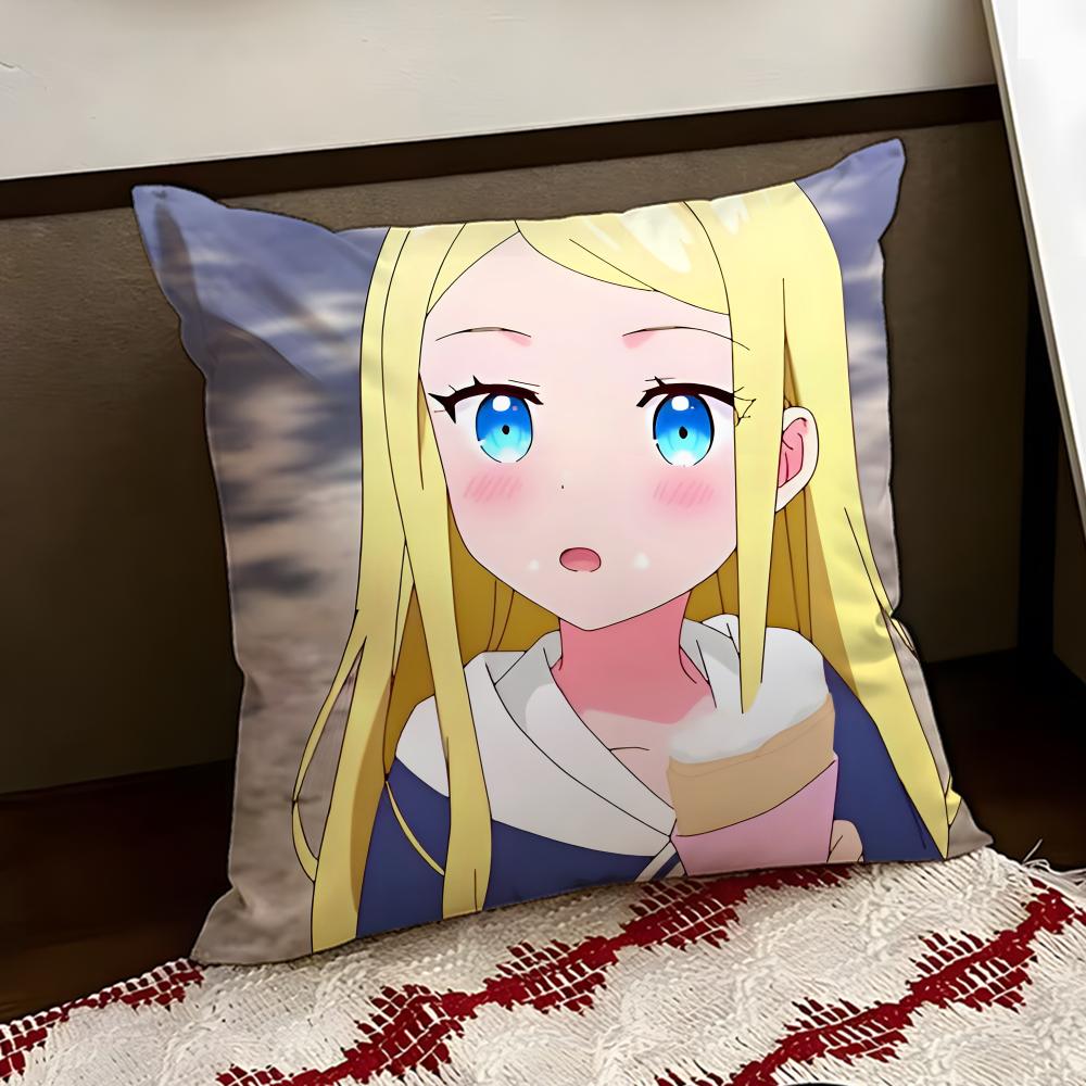 Anime SSasaki and Peeps Cushion Cover Reversible Soft Durable Pillow Cover Home  Car MultiScene Use for Daily Comfort