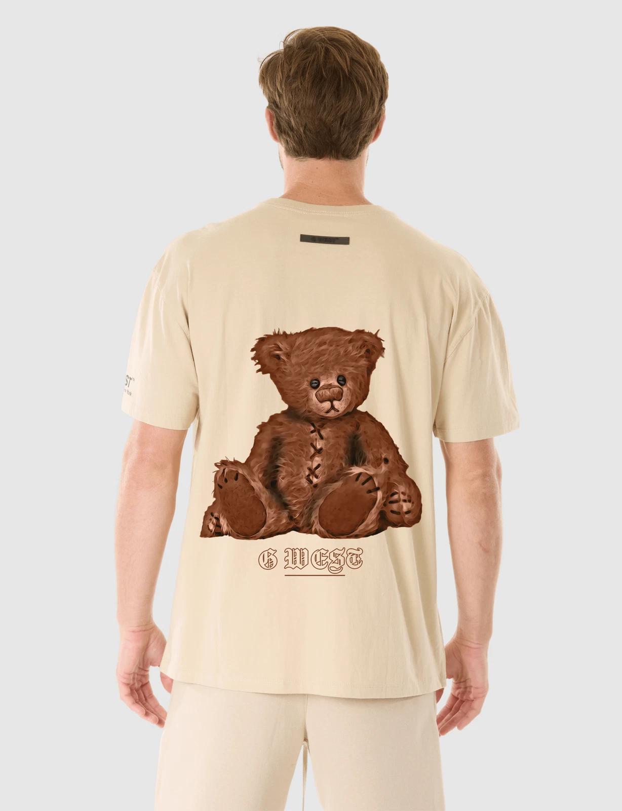 G WEST TEDDY BEAR T-SHIRT - OXFORD TAN M