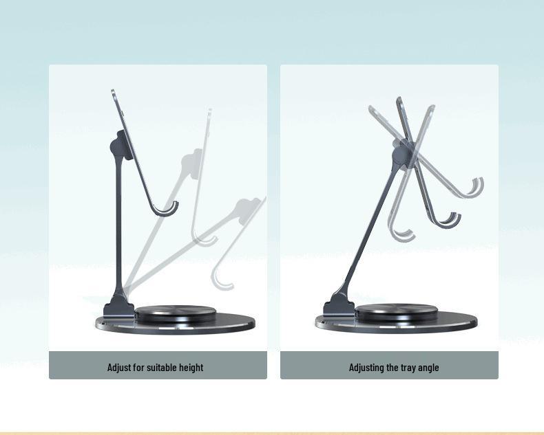 360° Rotatable Aluminum Stand for Mobile/Tablet - Portable & Adjustable for Hands-Free Use