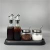Commercial Glass Seasoning Dispenser Set