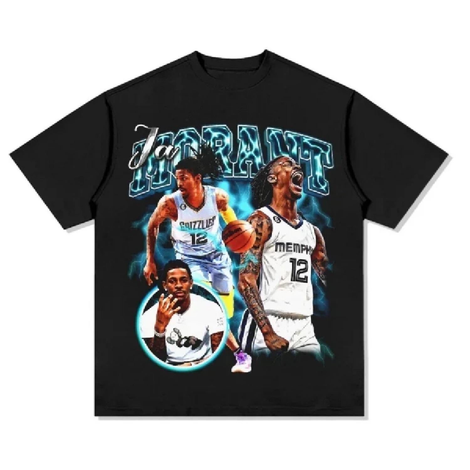 

2024 Summer Ja Morant 12 Memphis T-Shirt Basketball Fans Short sleeve tee new edition Mens and Kids cotton t shirtsop XXXXXL
