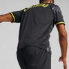 Puma Logo Print V-Neck Short Sleeve Football Shirt, Dortmund Away Fan Edition Men Tops Black 765884-02