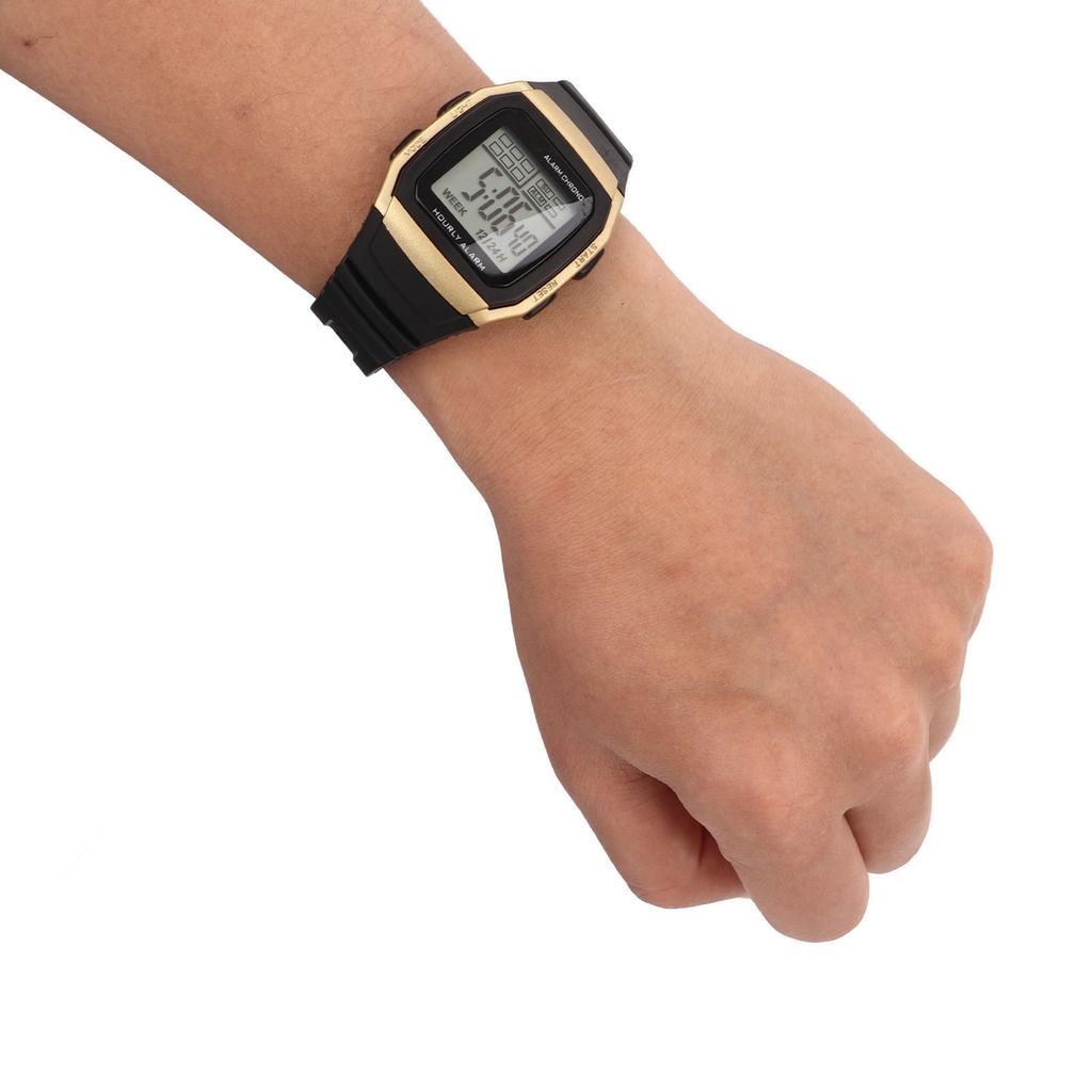 Sport Digital Watch Multifunction Shockproof Waterproof Retro Digital Chronograph Watch for Students Men