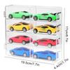 Car Display Box For Hot Wheels Car Model Toy Cabinet Rack Dustproof And Stackable Car Storage Boxes Transparent Organizer Boxes