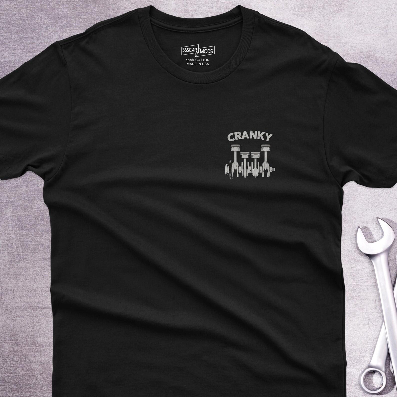 Cranky Mechanic T-Shirt, Car Guy Gift, Subtle Garage Humor 2XL