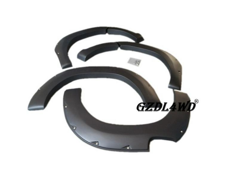 DUKE4WD Fender Flares for HILUX REVO: Injection Molded PP, ABS Blister, Modified for REVO Pickup.