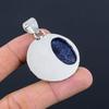 Womens Day Deal Sterling Silver Sodalite Gemstone Anniversary Pendant Jewelry