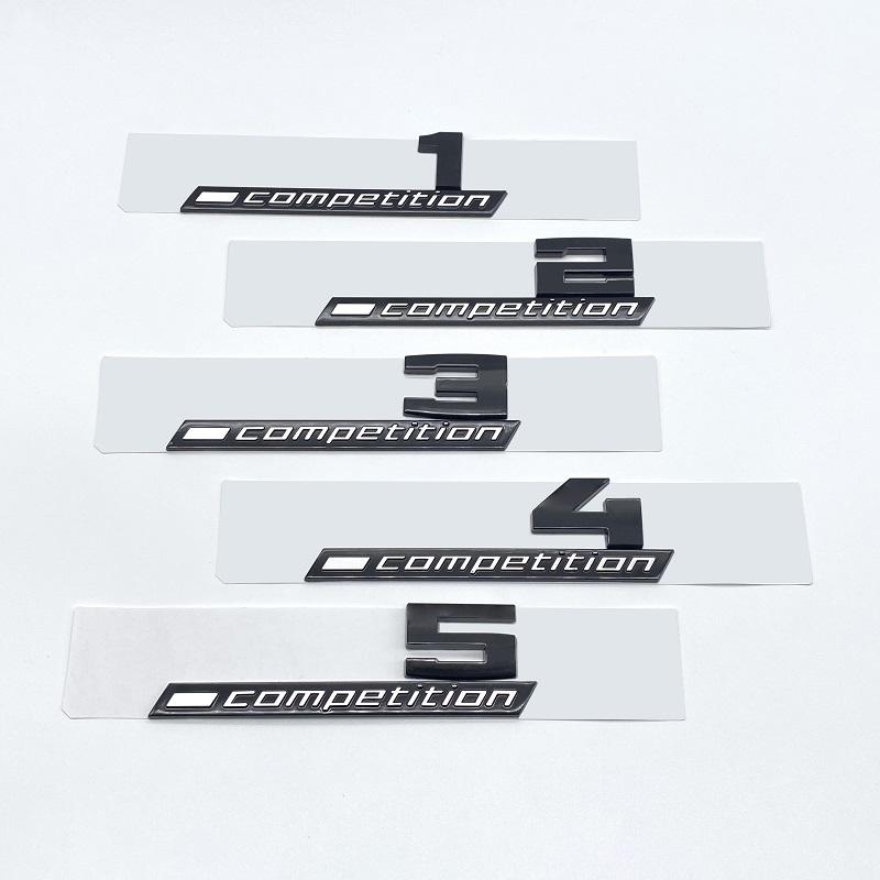 Giossy Black 3D ABS COMPETITION ABS Emblem Thunder Edition For BMW M1 M2 M3 M4 M5 M6 M8 Car Trunk Badge Sticker
