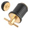 Rubber Seal T Handle TwistIn Plug Brass Brass Snap Handle Plug Marine Drain Plug  Boat Bilge