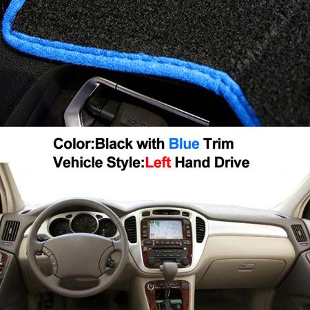 Car Dashboard Cover Dash Mat For Toyota Highlander 1st Gen XU20 2001 2002 2003 2004 2005 2006 2007 Auto Sun Shade Mat Pad Carpet