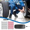 Tire Repair Kit 40 Pieces Tire Maintenance Patches Airtight Rubber Nails For Motorcycle Mountain Bike Automotive Scooter Bicycle
