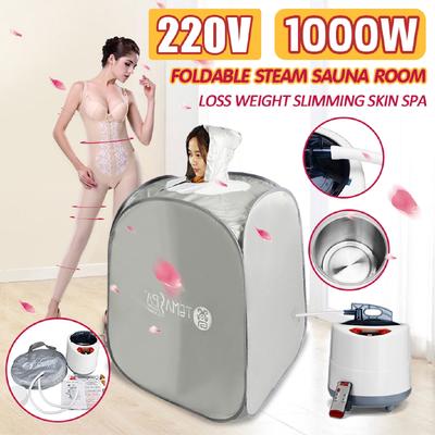 2L 220V 60Hz 1000W Indoor Faltbares Tragbares Dampfsauna-Zelt Gewichtsverlust Schlankheitskur Haut-Spa AU-Stecker für Persönliche Gesundheitspflege