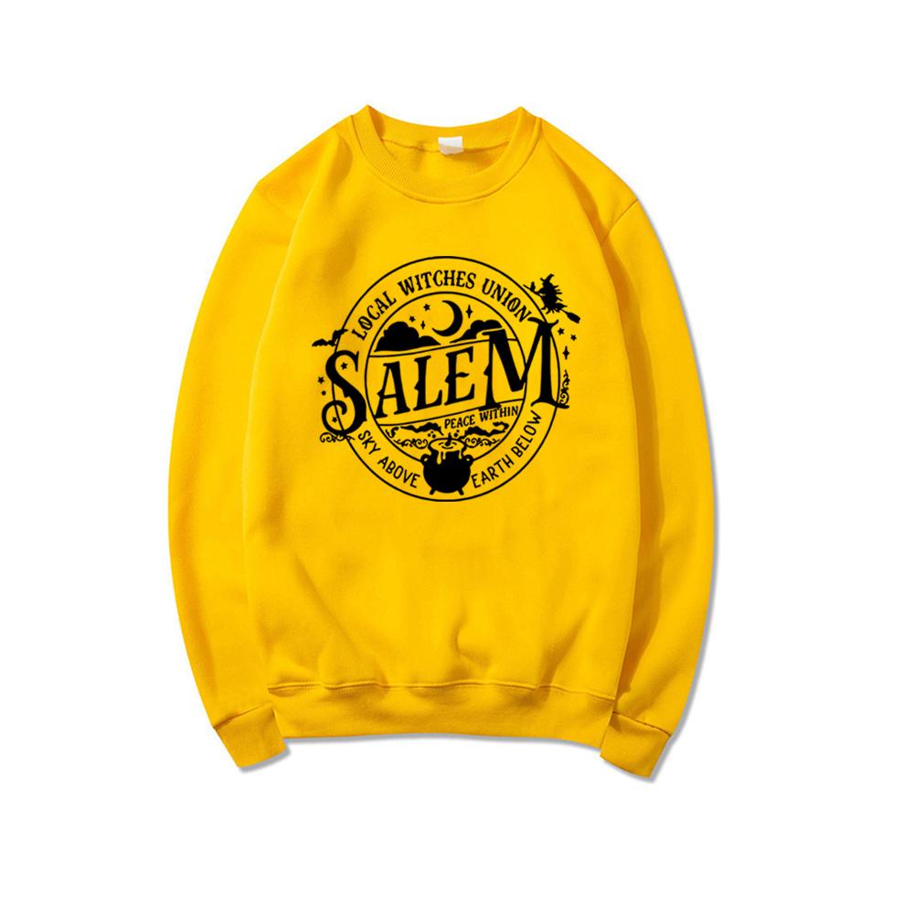 Local Witches Union Salem Sweatshirt Halloween Sweatshirt Women Hoodies Long Sleeve Witches Pullovers Fall Tops Hoodie
