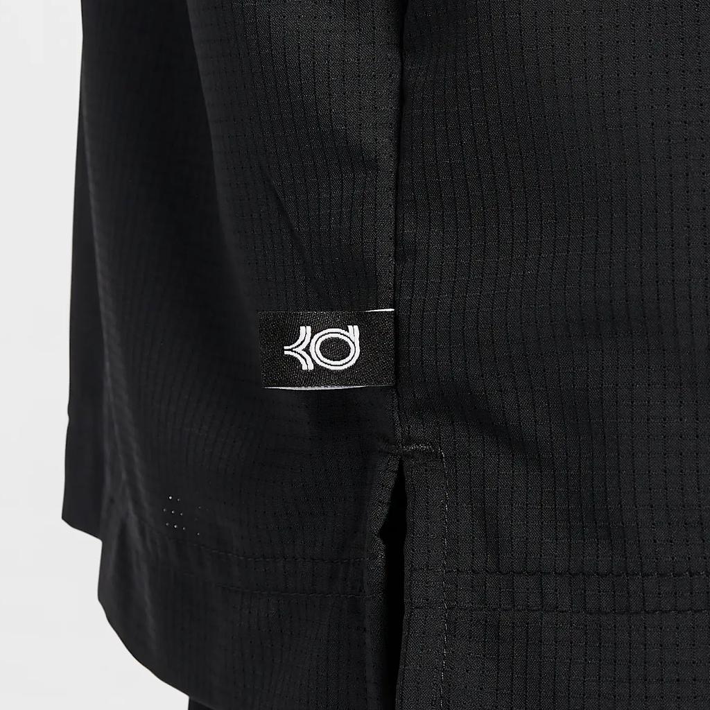 Nike Kevin Durant Dri-Fit SS25 Swoosh Comfortable Simple Pullover Breathable Short Sleeve T-Shirt Men Tops Black White HJ4214-010