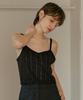 Banwonateullie Kn4260 Sequin Knit Bustier_Black