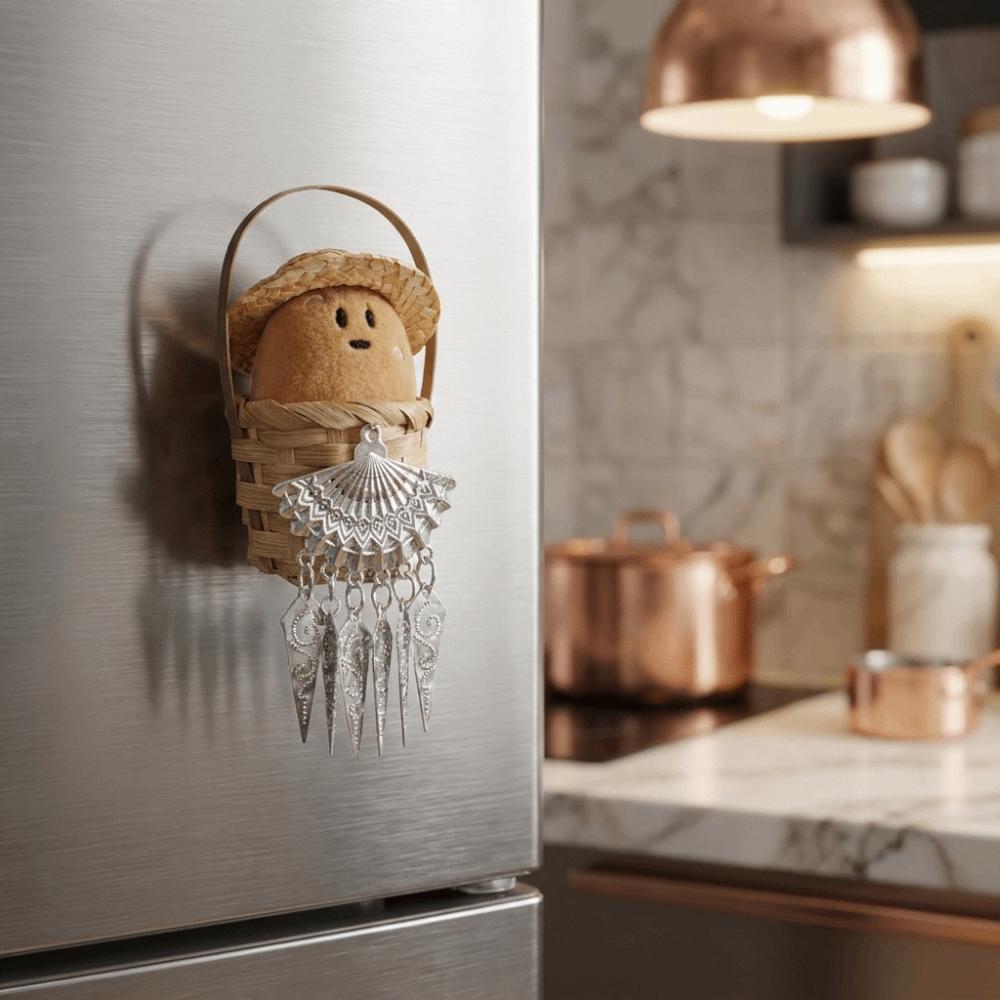 Handmade Potato Doll Refrigerator Magnets Soft Mini Fridge Sticker Magnetic Sticker Office